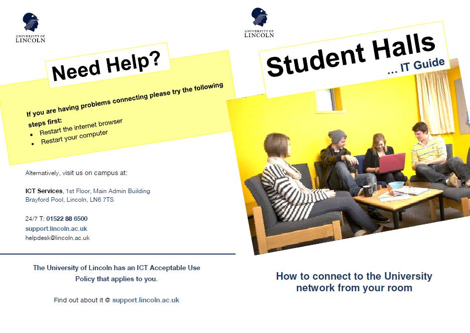 Student Halls brochure