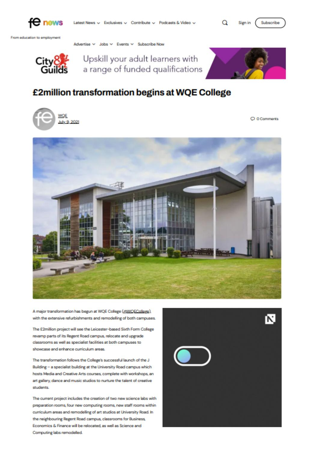 Published news article