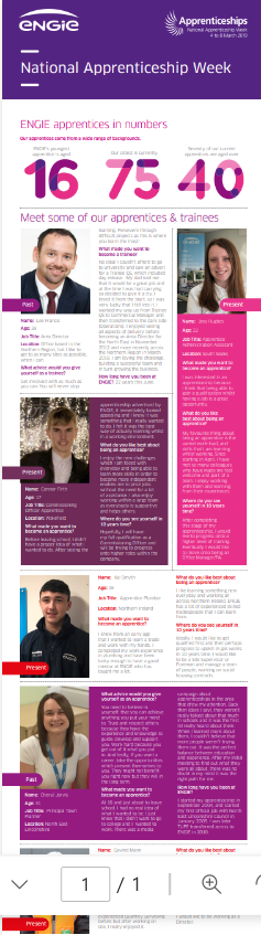 Email about apprenticeships